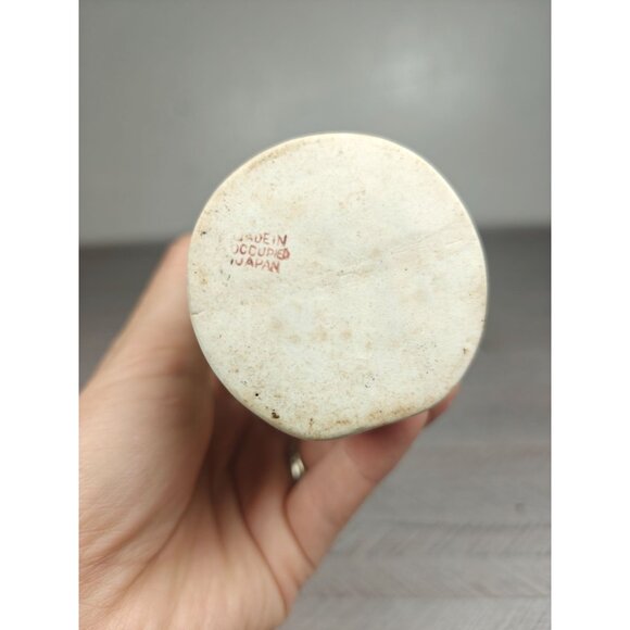 Vintage Asian Porcelain Figurine Planter Vase Occupied Japan Musician W Shamisen - Picture 5 of 6